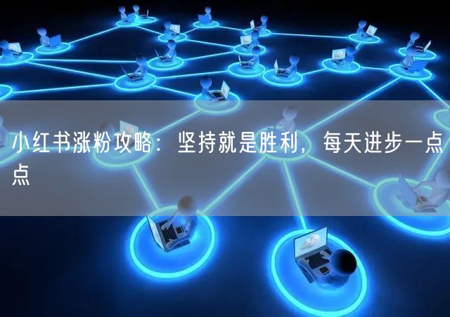 小红书涨粉攻略：坚持就是胜利，每天进步一点点