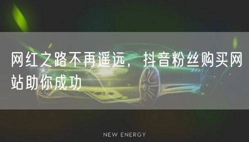 网红之路不再遥远，抖音粉丝购买网站助你成功